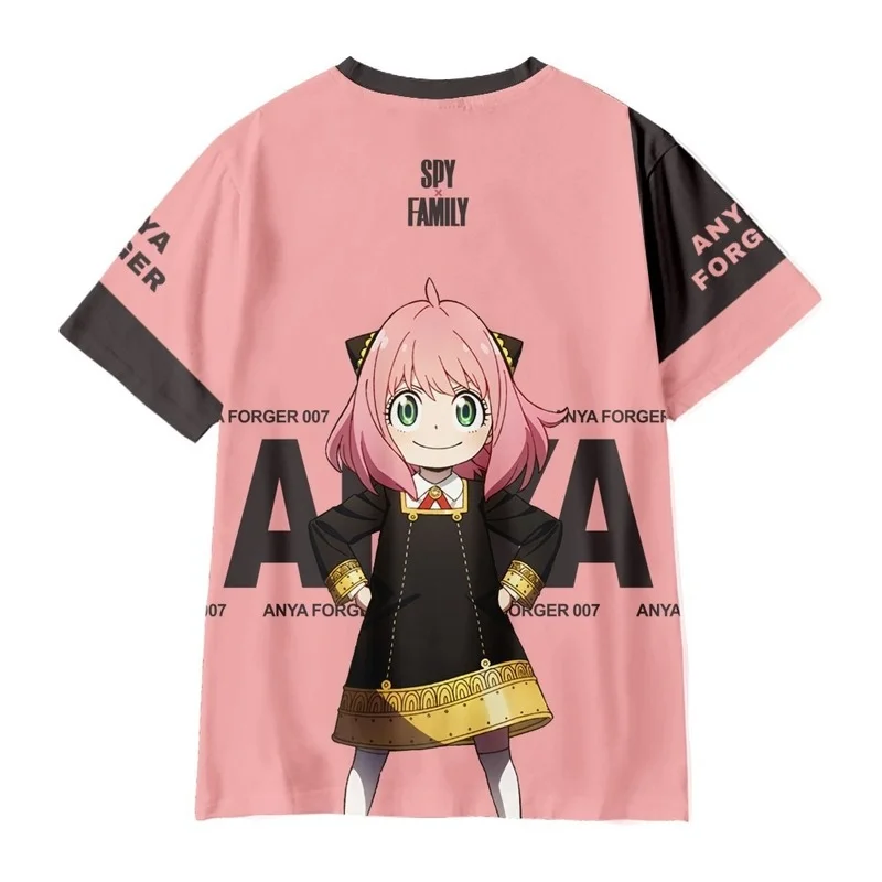  X   Ű t   Anya Forger Anime Tee ִϸ̼ м Streetwear o  ϶ ž ڽ õ