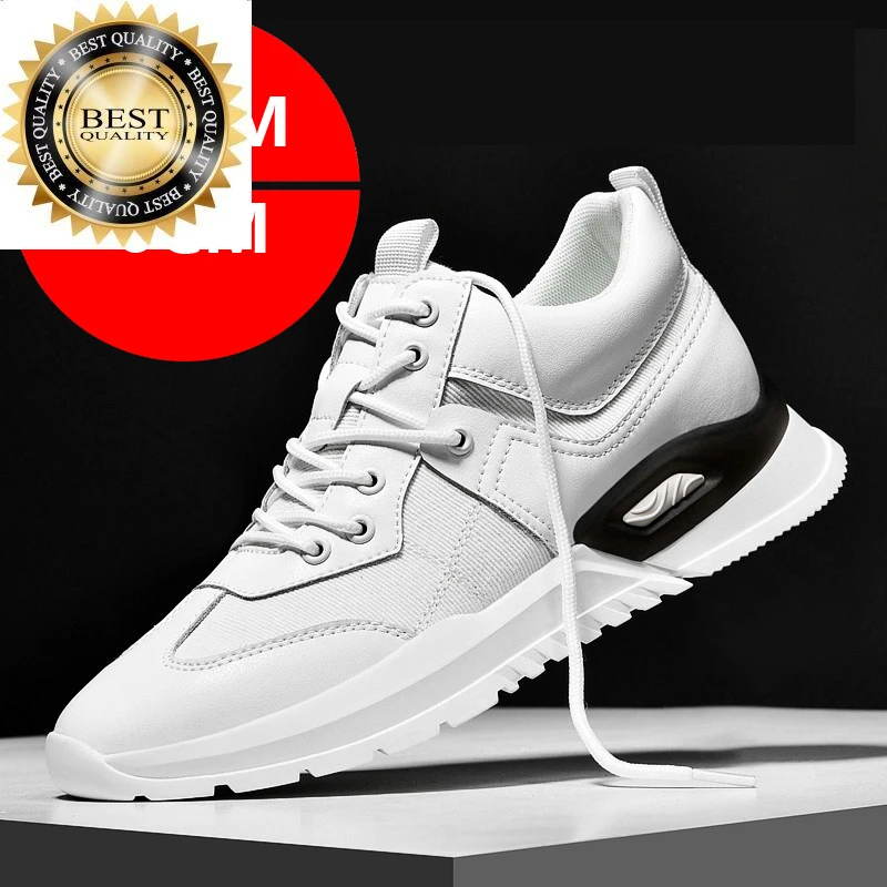 

Fashion Men's Sneakers Elevator Shoes Casual Heighten For Male Hidden Heels 8CM 6CM Height Increased Man Heightening