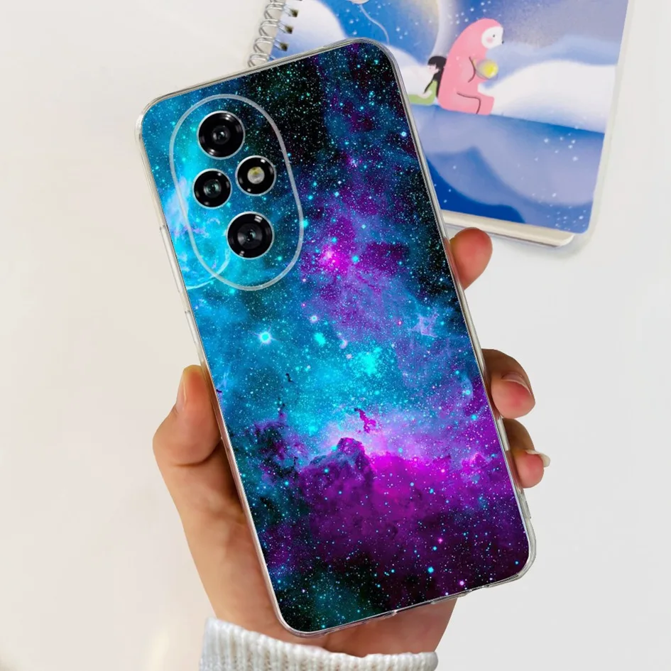 Stylish Flower Slim Clear Silicone Phone Case - Soft Protective Bumper Cover