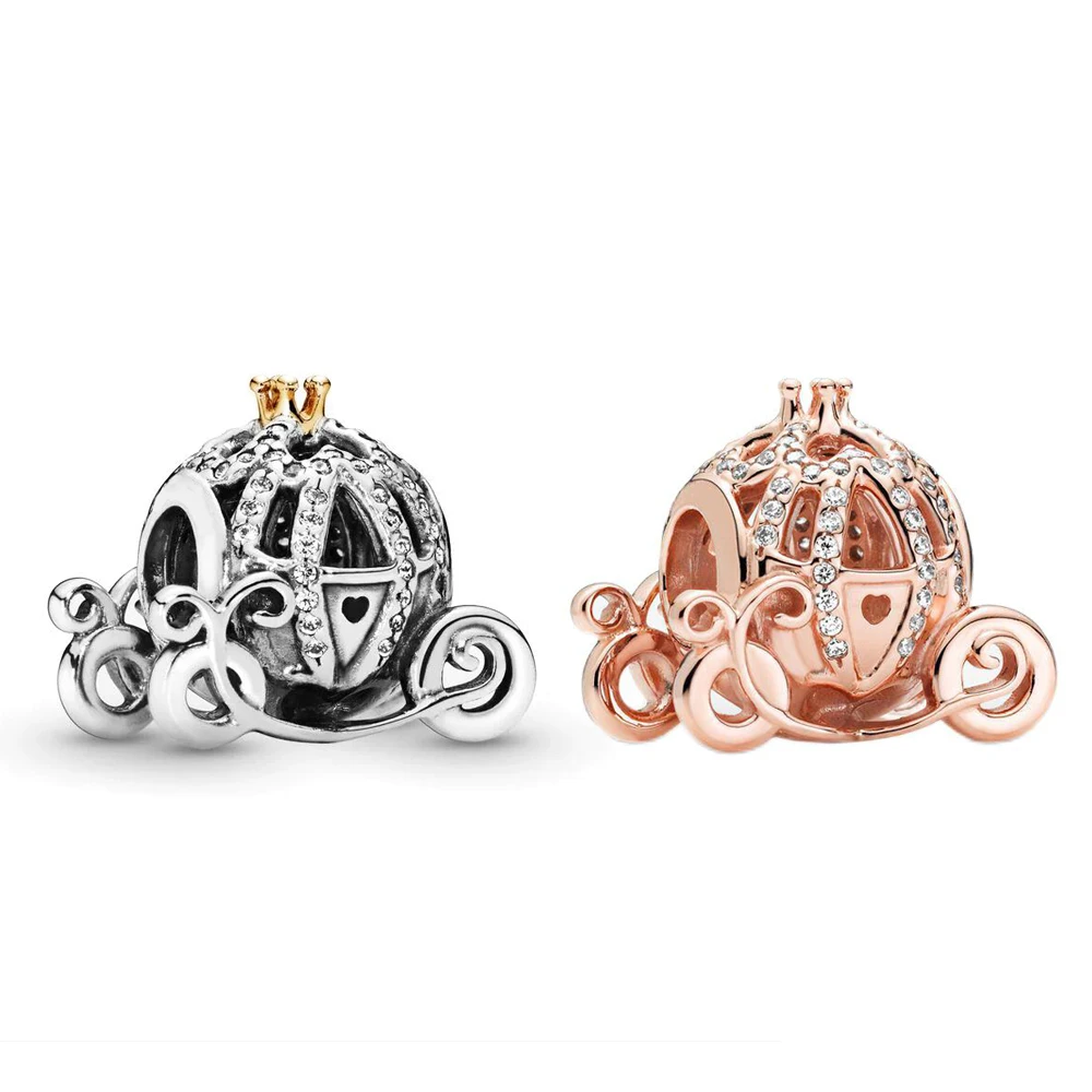 Disney Charm Zucca Di Cenerentola Fit Bracciali Pandora Originali Braccialetto Charms Gioielli Berloque
