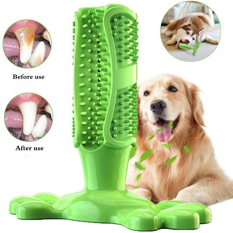 

Pet Molar Stick Toys Toothbrush Natural Rubber Food Grade Accessori Chewing Cleaning Teeth Bite Resistant Dog Toys Pet Supplies