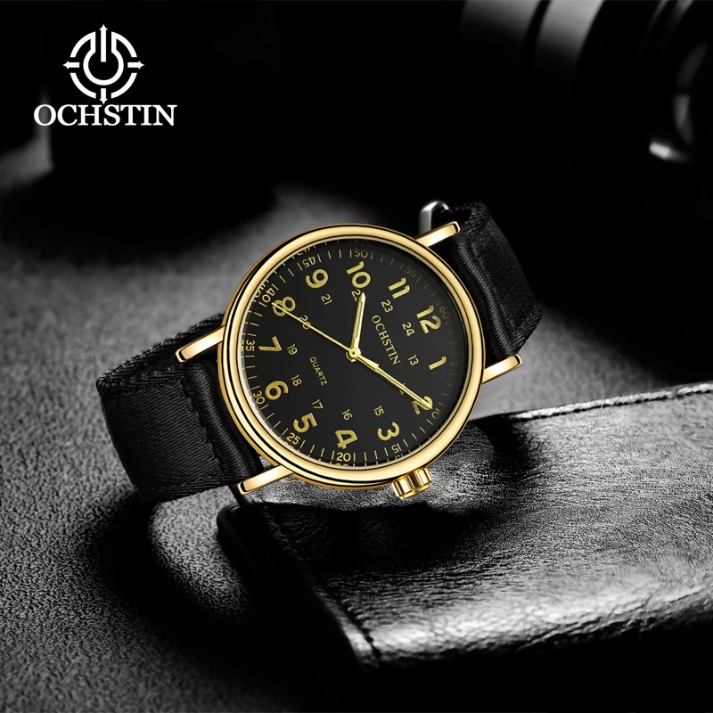 Hot OCHSTIN Creative Nylon Series Multifunction Quartz Movement Watch 2024 New Casual Simple Men's Quartz Watch