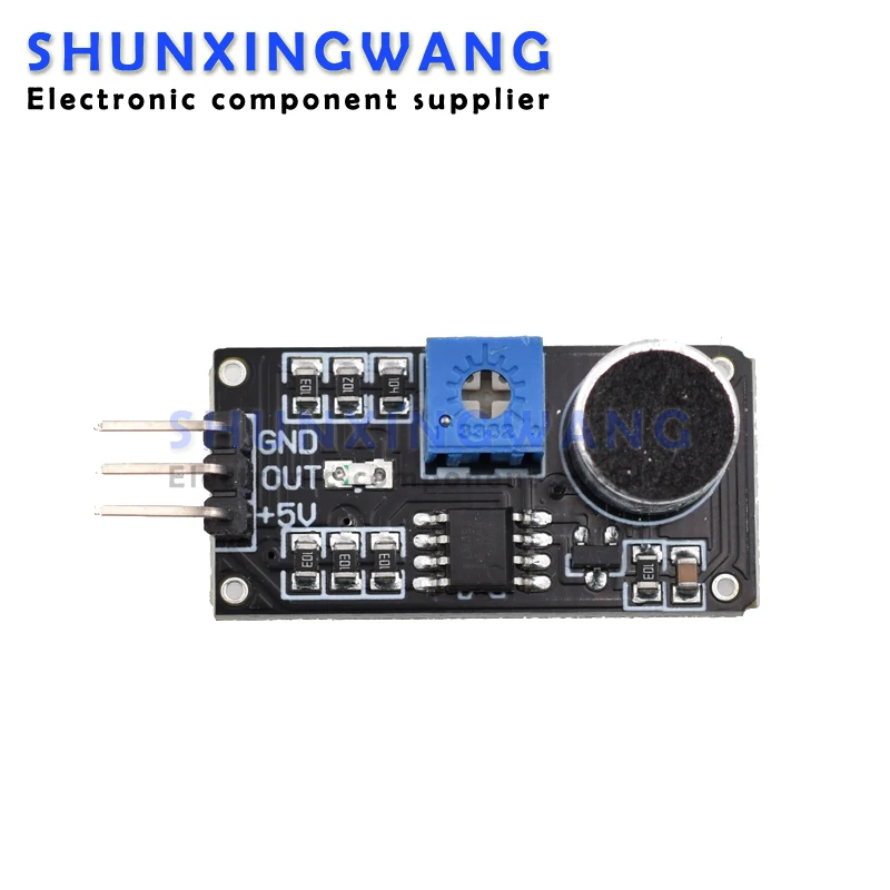 Sound Sensor Module 3 pin Voice Sound Detection Sensor Amplifier LM393 ...