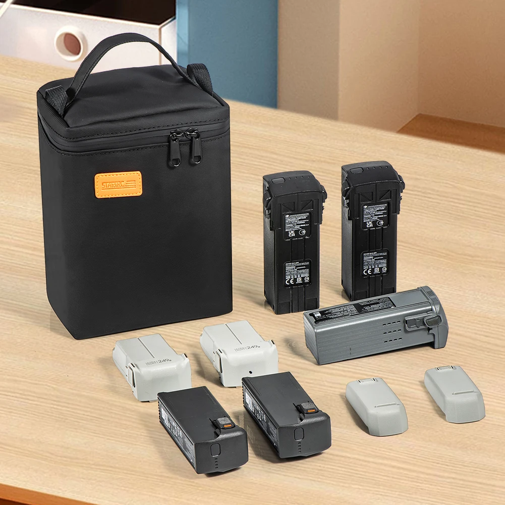 Sac chauffe-batterie drone USB étanche noir compatible DJI Neo/Mini 3/4 Pro