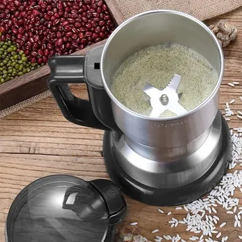 고출력 전기 커피 분쇄기 주방 시리얼 너트 콩 향신료 곡물 분쇄기 기계 다기능 홈 커피 분쇄기