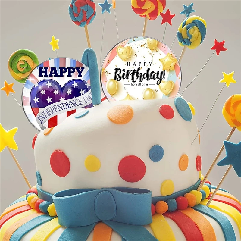 Baking Supplies Cake Tools Acrylic Cake Topper 4/6/8/10Inch Round Acrylic Cake Discs Topper Reusable Acrylic Cake Boards Disk Base for Cakes Trimming Decorating Supplies