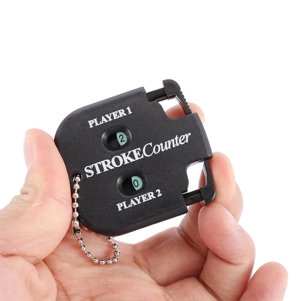 Durable Black Golf Accessories With Key Chain Training Aids Count Stroke Scoring Keeper Golf Shot Score Counter