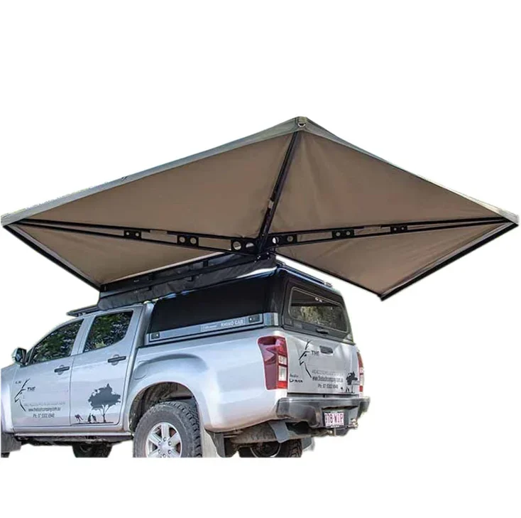 Q 4wd Foxwing 270 Degree Awning Free Standing Fan Car Side Awning Tent For Camping custom free standing awning 500x300 cm anthracite