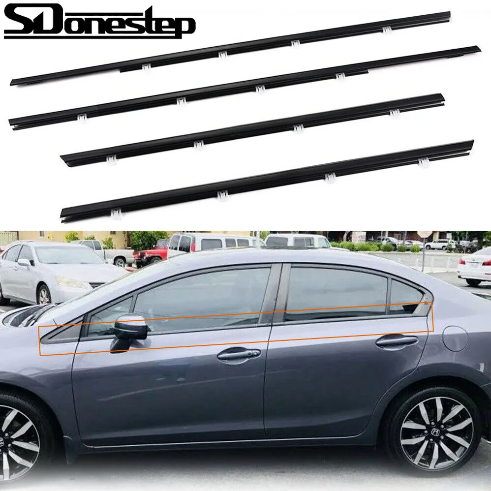 

Внешняя отделка окна, атмосферная Совместимость для 2012 2013 2015 Honda Civic