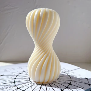 Силиконовая форма в форме спирали для свечей, круглая силиконовая форма в виде волны, форма для абстрактного искусства, декоративные волнистые формы для воска