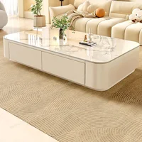 Table basse élégante et transparente, design simple, moderne, de luxe, table d'appoint, table à écrire, meubles de salon 6