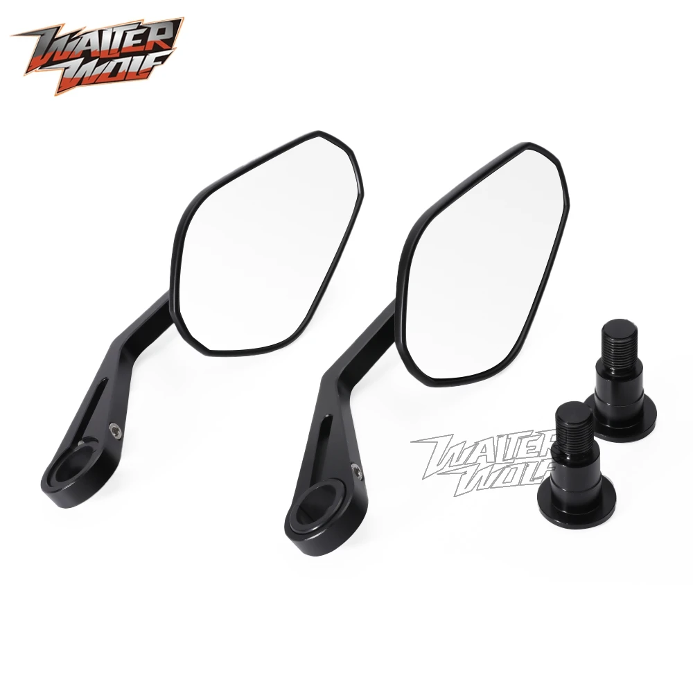 조절식 핸들바 백미러, MT07 MT09 MT10 MT125 FZ07 FZ09 XSR 700 900 FZ6 FZ1 XJ6 니켄 850 XJR 1200 1300 TDM900