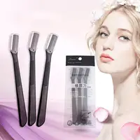 1/2/3PCS Eyebrow Trimmer Face Razor Eyebrow Portable Blades Shaver Knife Hair Remover Set Makeup Eyebrow Profiler Tools 2
