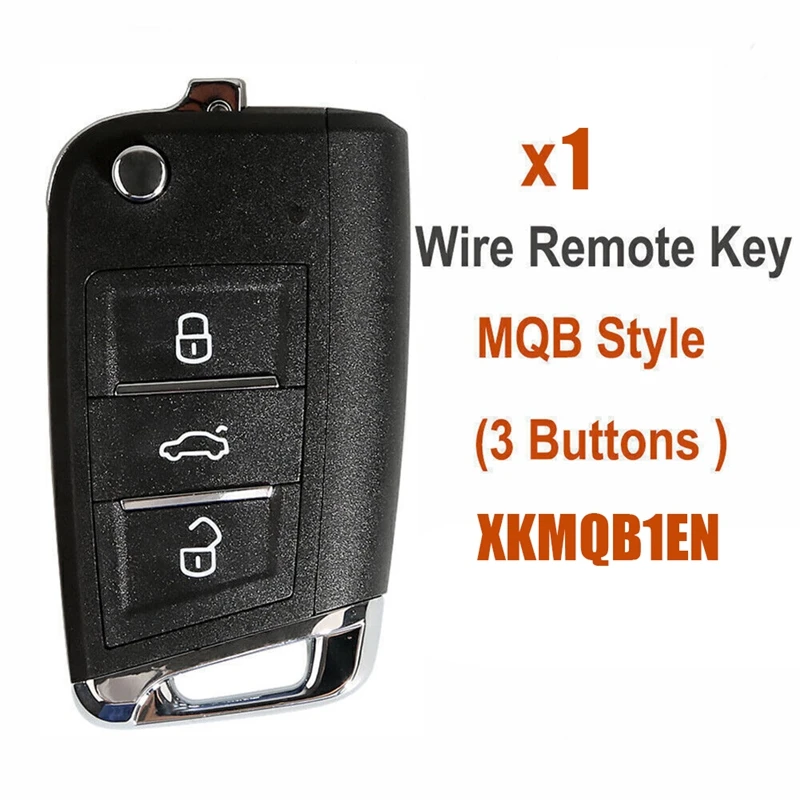 

For Xhorse XKMQB1EN Universal Wire Remote Key Fob 3 Button For VW MQB Style For VVDI Key Tool