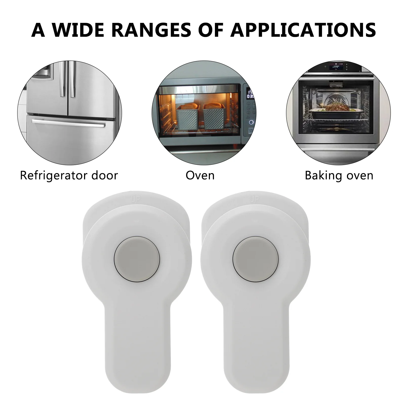 Child Safety Oven Lock Baby-proof Oven Lock Home Kids Security 2pcs