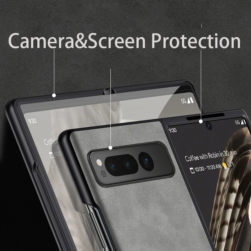 Premium Matte PU Leather Hard Plastic Back Cover