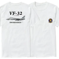Naval VF-32 Swordsmen Squadron F-14 Tomcat Fighter T-Shirt Short Sleeve Casual 100% Cotton O-Neck Summer Mens T-shirt 2