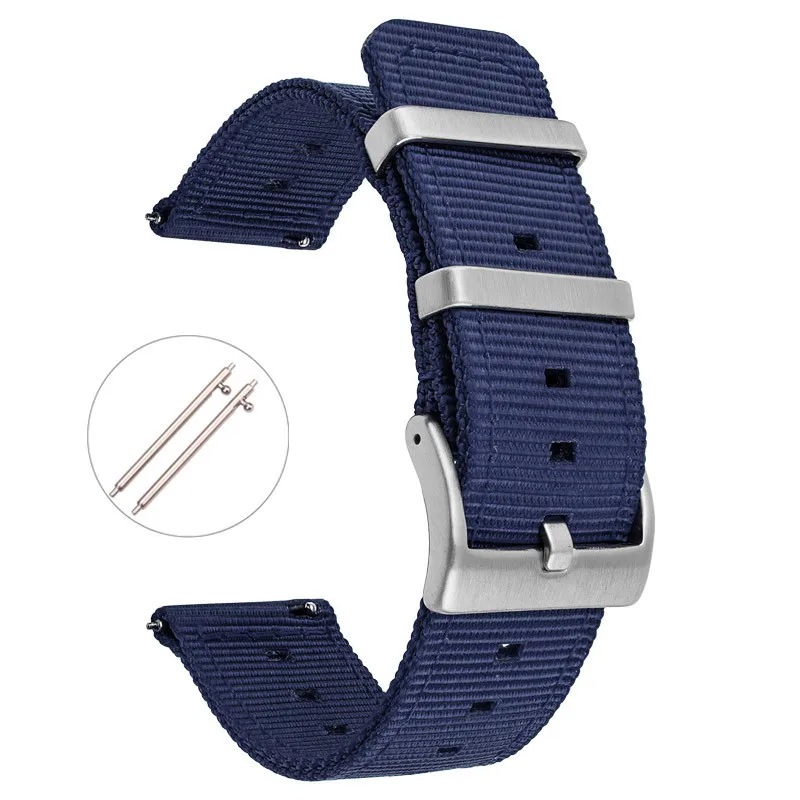 Quick Release Weave Nylon Strap with Stainless Steel Buckle - Waterproof Wrist Bracelet