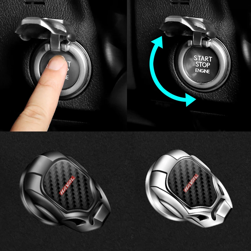 Car Engine Ignition Start Stop Button Cover Sticker For Haval H1 H2 H3