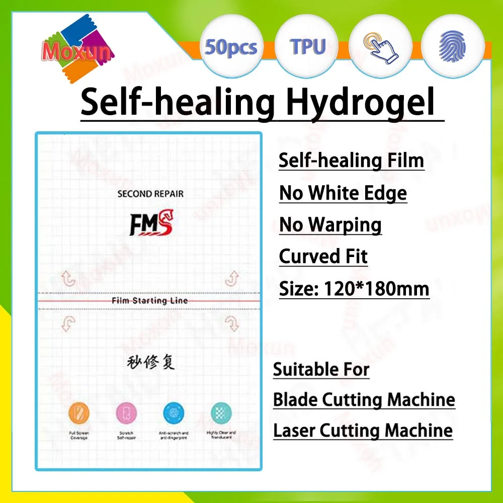 25Pcs HD/25Pcs Privacy Flexible Hydrogel Film TPU Sofe Curved Screen Protector HD Matte Privacy Mechanic Cutting Plotter Machine