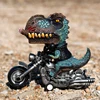 Childrens Dinosaur Modeling Pullback Motorcycle Simulation Locomotive Inertia Car miniatures item Animal figurines Dinosaur toys 3