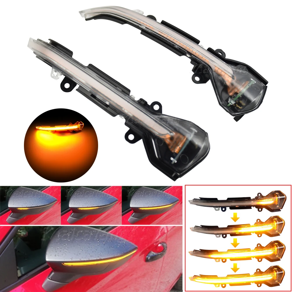 QKLsudua Dynamic LED Turn Signal Lights For Seat Leon/Ibiza/Arona - Sequential Blinker - View #11