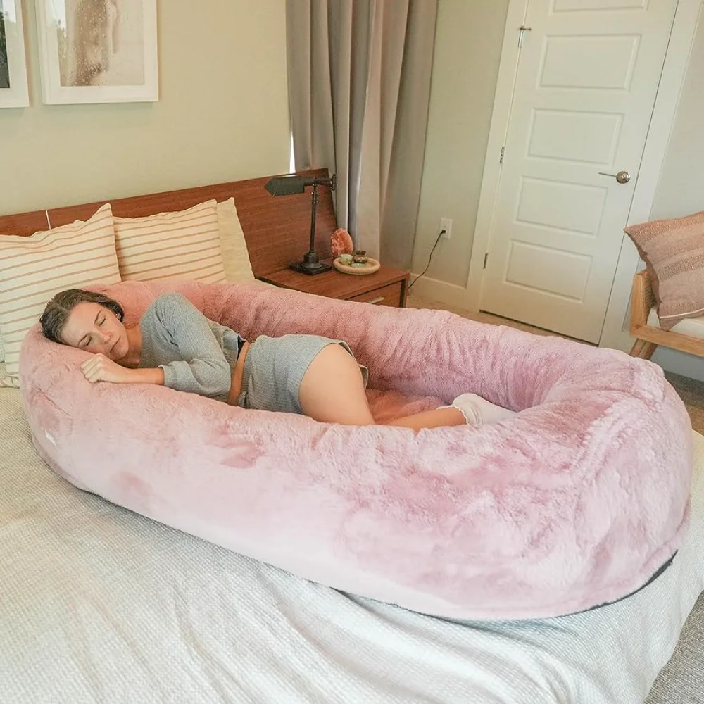 

NEW Plufl, The Original Human Dog Bed for Adults, Kids, and Pets. As Seen on Shark Tank. Comfy Plush Large Bean Bag with Memory