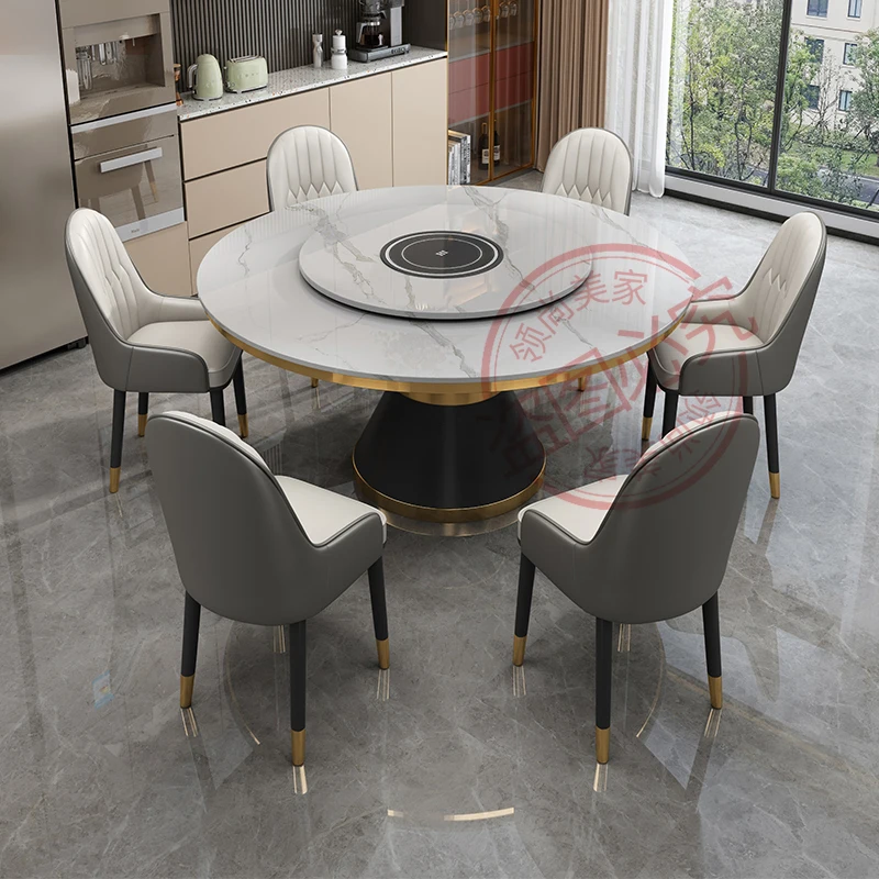 

Modern Dining Room Sets Round Luxury Marble Kitchen Center Table Living Room Console Sillas Para Comedor Garden Furniture Sets