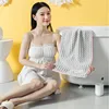 1Pc 34x75cm Colorful Striped Hand Towel Coral Fleece Home Soft Velvet Hair Cloth Bathroom Shower Clean Washcloth 5