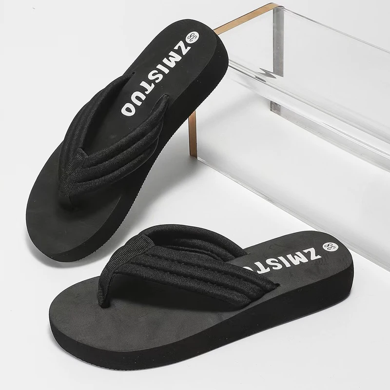 2026 Summer Women's Flip Flop Fashion Outdoor Non-Slip Beach Shoes Comfortable Soft Sole Simple Style Flat Shoes Pantuflas Mujer — view 5