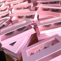 Wholesale Lash Boxes Packaging With Logo Custom Eyelashes Box Package With Tray Eyelash Case Empty Packaging 1