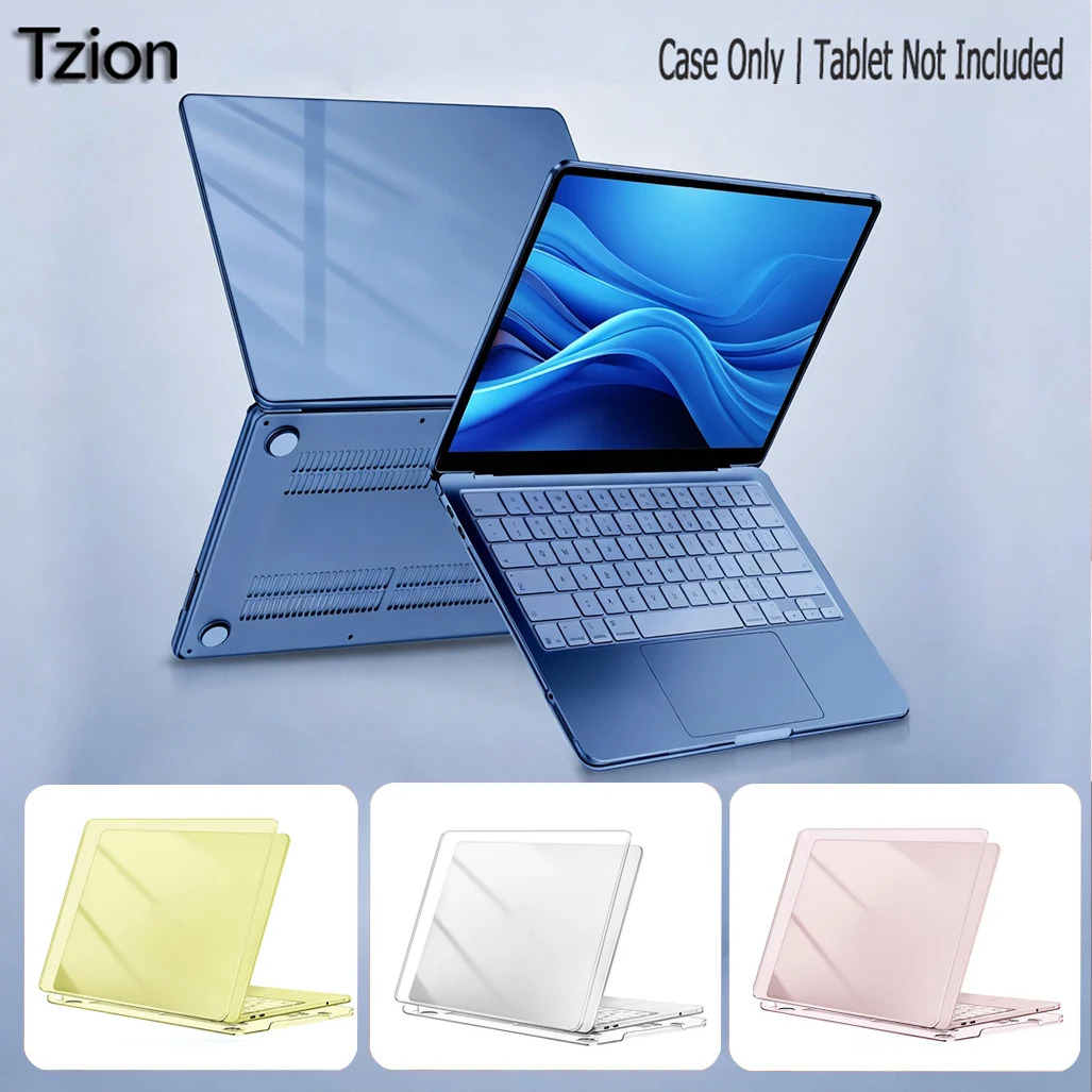 Funda Tzion Esmerilada para MacBook Neo 13 Pulgadas 2026 Nuevo A3404, Transparente Mate Antihuellas, Antiarañazos y Antiroturas, Funda Portátil para PC
