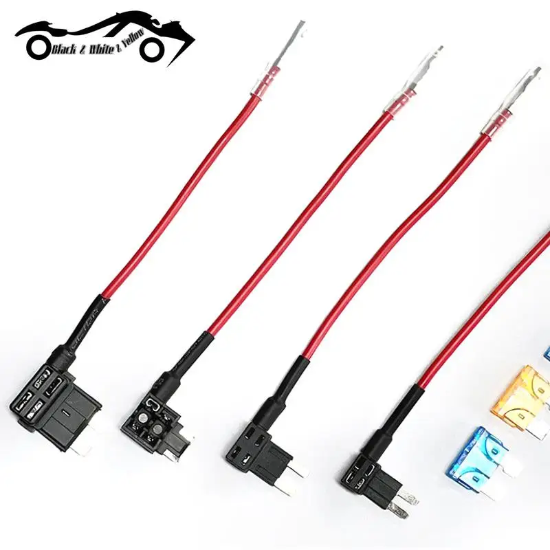 

12V Fuse Holder Add-a-circuit TAP Adapter Micro Mini Standard Ford ATM APM Blade Auto Fuse with 10A Blade Car Fuse With Holder