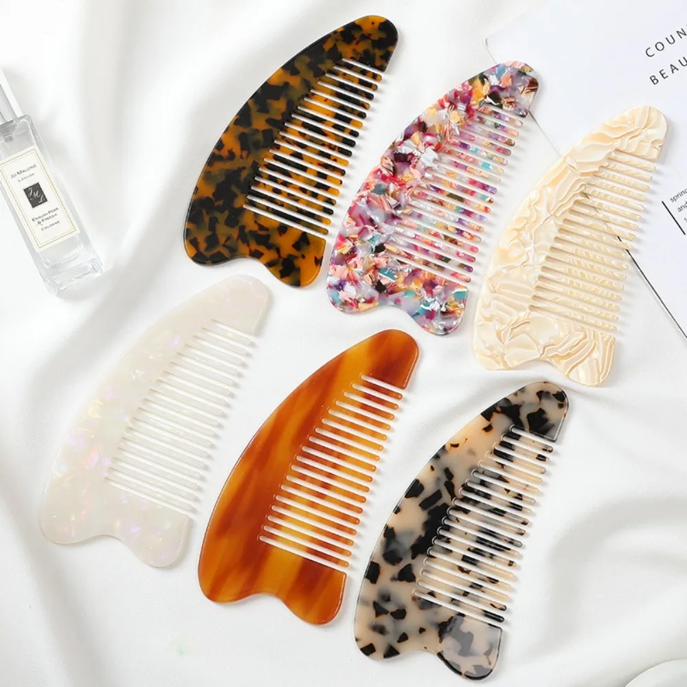 

Girls Hair Comb New Marbling Anti Static Acetate Hairdressing Combs Styling Comb