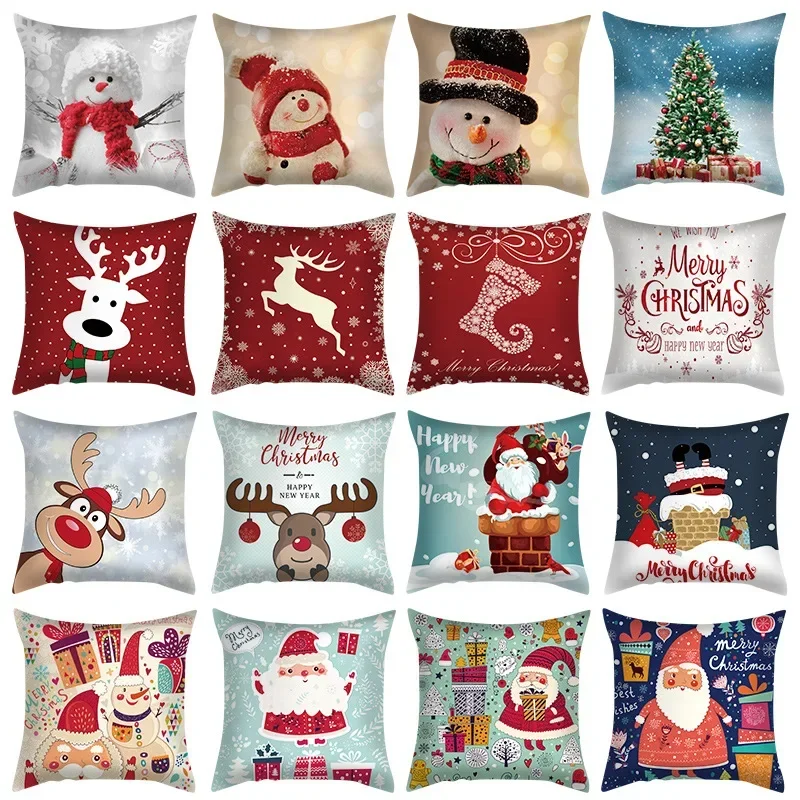 

Cartoon Pillowcase Christmas Nordic Cross-border Cushion Pillow for Living Room and Bedroom. Can Be Customized