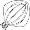 For Kitchenaid 6 Quart Mixer Aid Attachment Parts AccessoriesStand Mixer Wire Whip& Dough Hook&Mixer Aid Paddle 4
