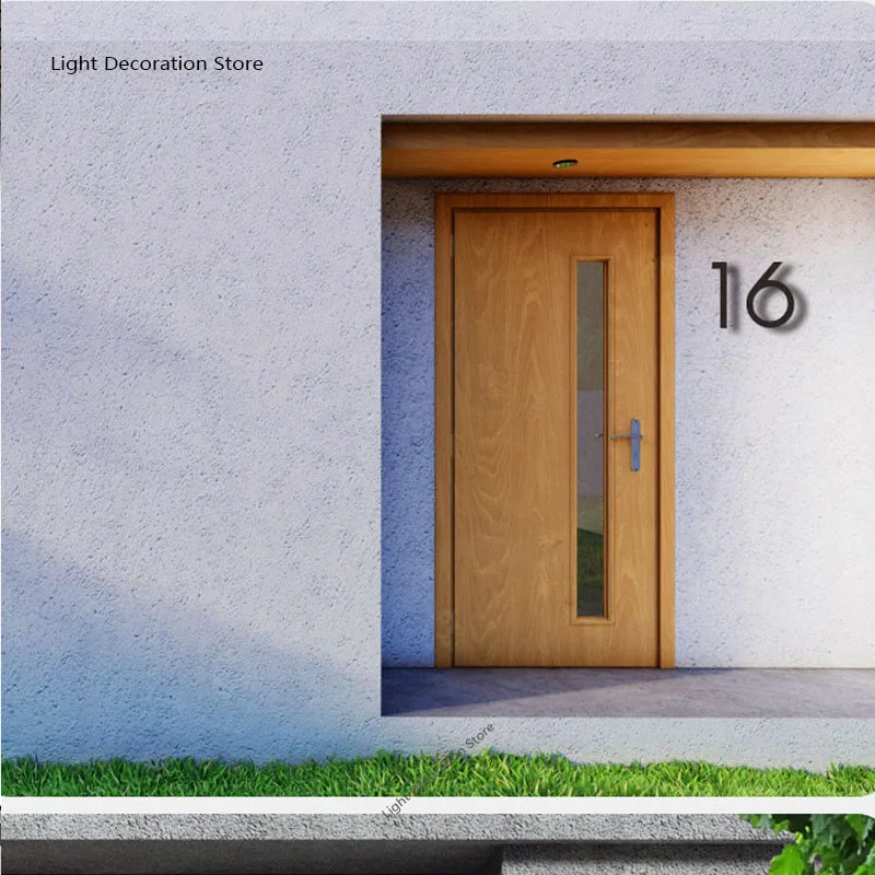 20cm/8inch Floating House Number Black Relief Numbers Address Sign #0-9 Letters Big Modern Door Plates Home Outdoor Numeros house number signs,house numbers,number plate,door signs