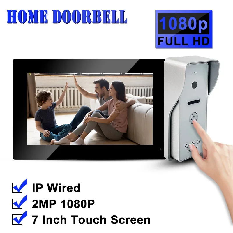 

Smart Home System IP System Night Vision Waterproof Video Doorbell, Support Video Door Access Control for villa and Apartment