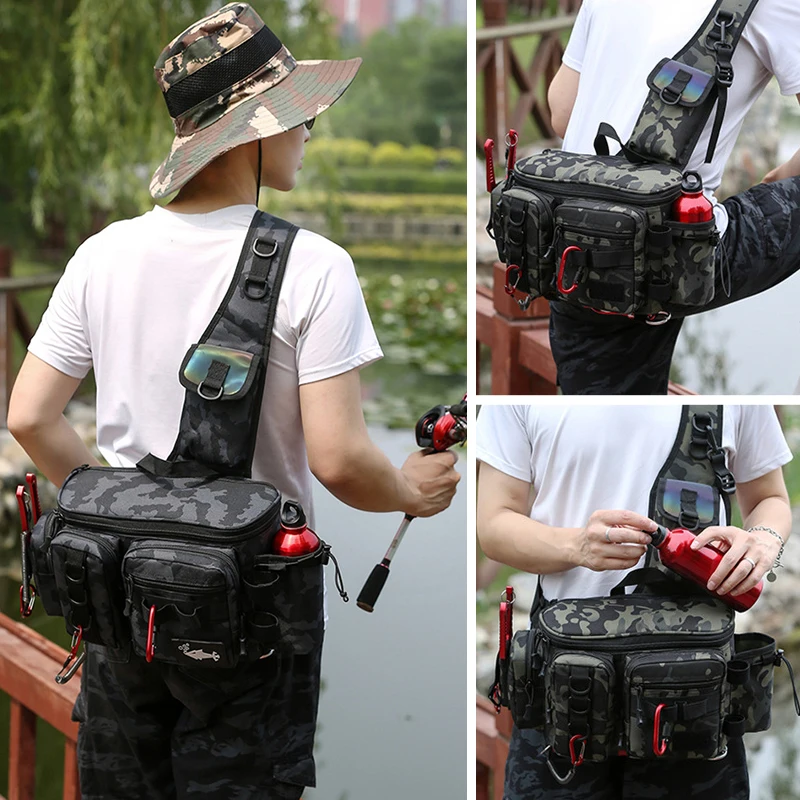 2023 Daiwa Multifunctional Fishing Bag Waterproof Running Waist Packs  Outdoor Sports Pack Shoulder Messenger Bag Riding Belt Bag - Fishing Bags -  AliExpress