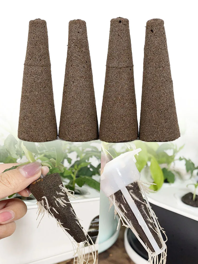 50 Pcs Hydroponic Growing Kit - Plant Seed Starter Pods Kit Replacement Grow Sponges Seed Sponges Grow Baskets For Seed Sta