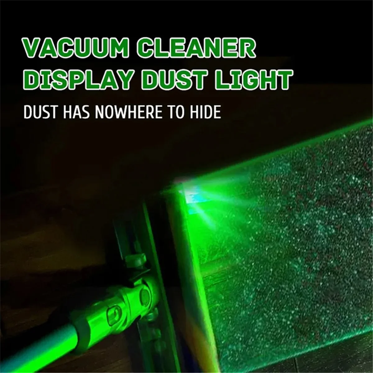 Vacuum Dust Detector Light Vacuum Led Light Attachment, Green LED for Cleaner Head Accessories