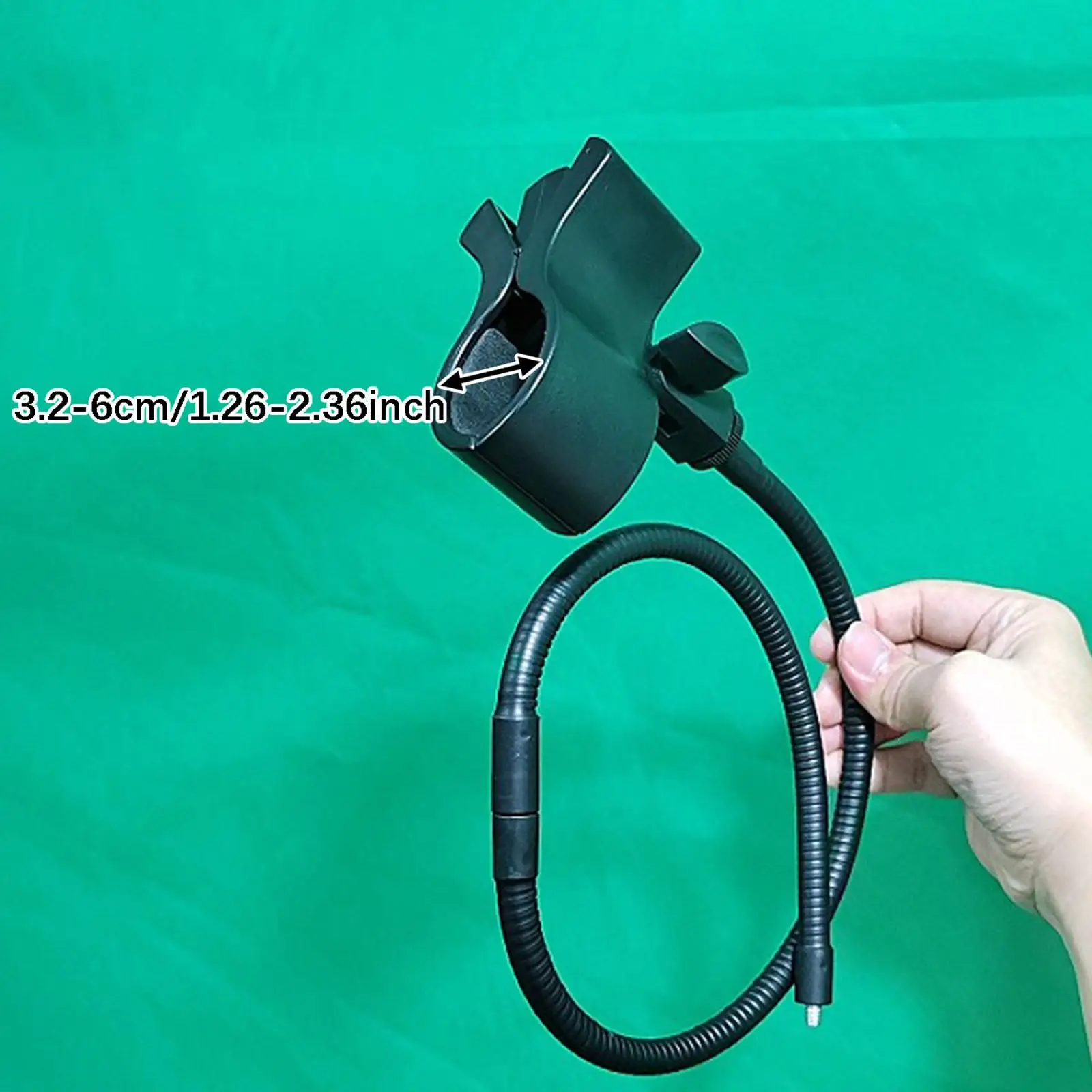 넥 마이크 홀더, 가볍고 튼튼하며 사용하기 쉬운 실용적인 마이크 스탠드, 핸즈프리, 마술사, 가수, 공연용 휴대 가능