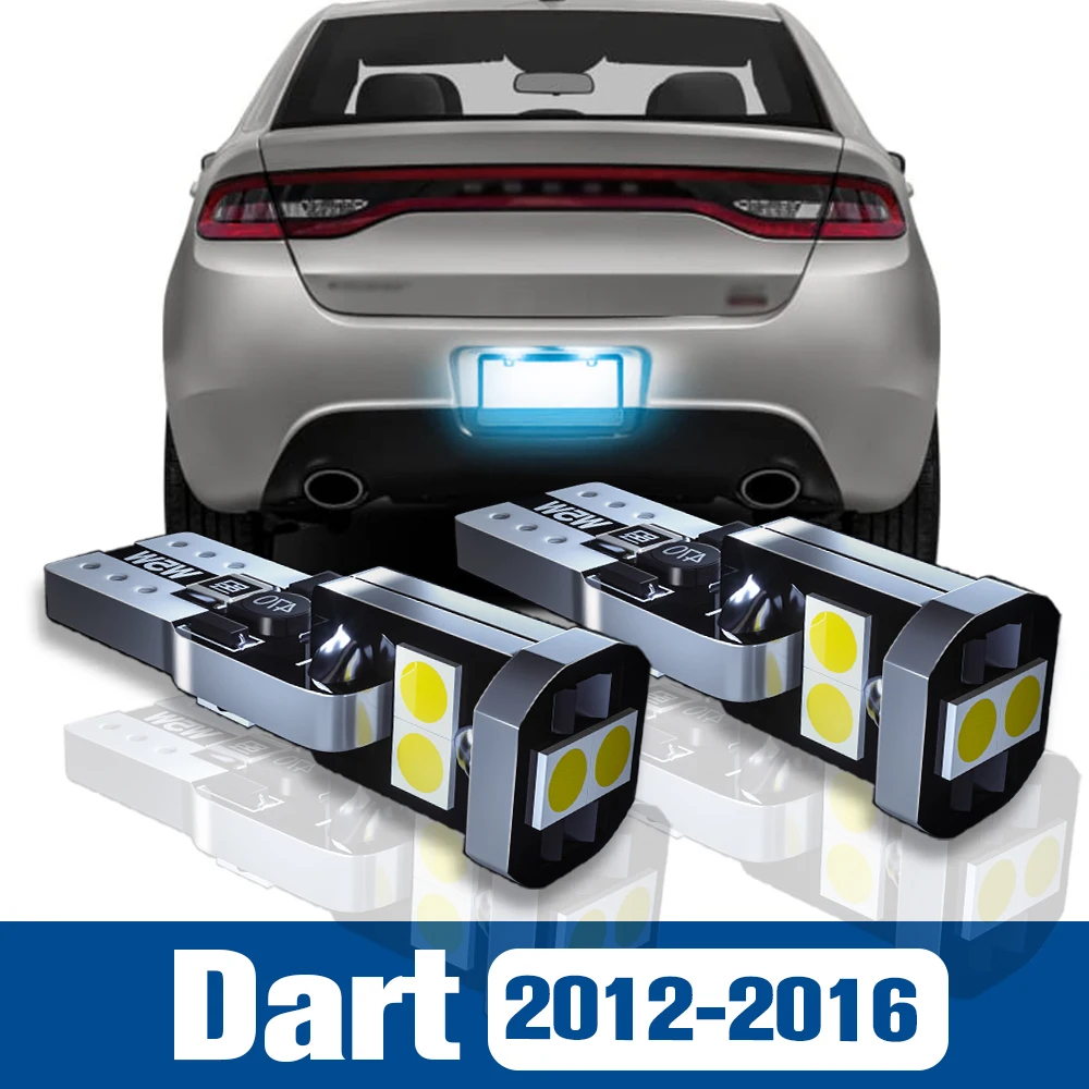 

2pcs LED License Plate Light Lamp Accessories Canbus For Dodge Dart 2012 2013 2014 2015 2016