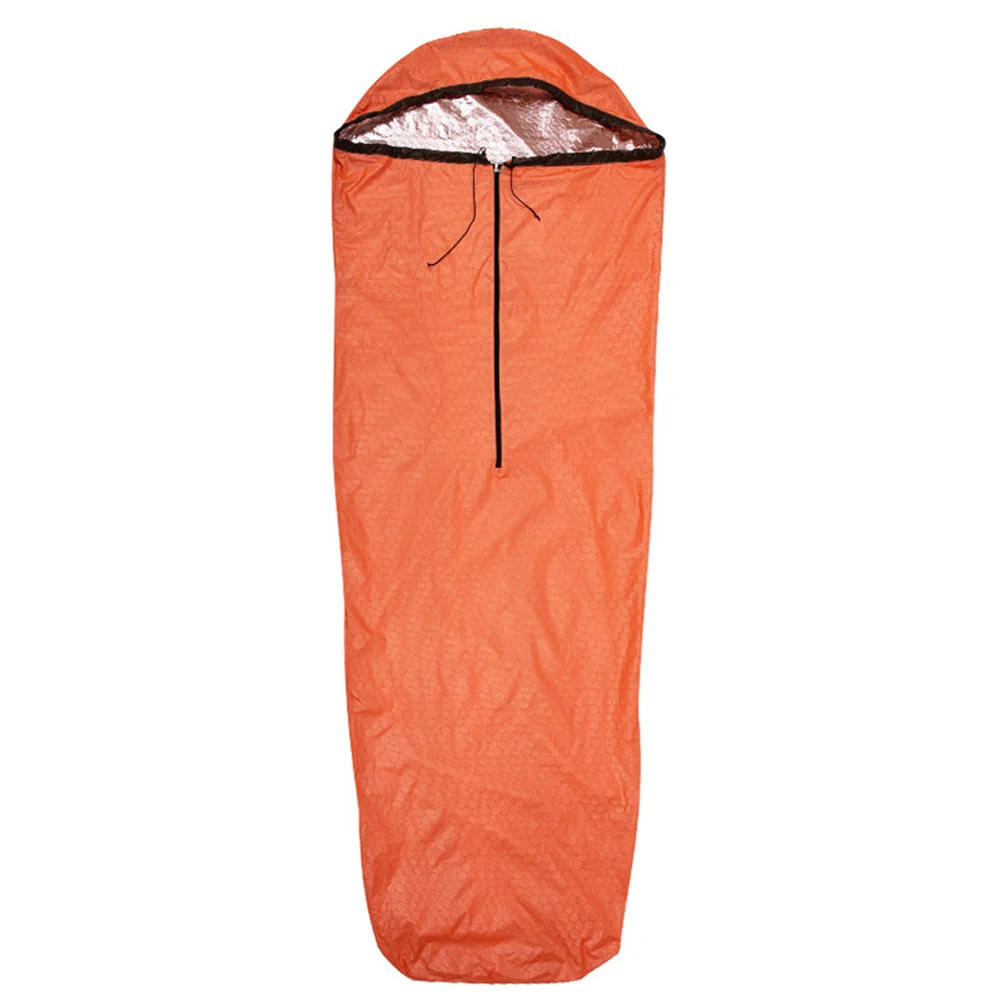 

Спасательный спальный мешок 1 защитный сменный прочный светоотражающий ультратонкий универсальный с сумкой для хранения 208*81 см 1