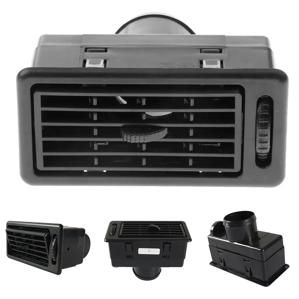 

1 Pc Black Plastic Air Vent Suitable For Car Auto RV ATV Truck Trailer Heat AC Dash Ventilation Outlet Universal 120x60mm