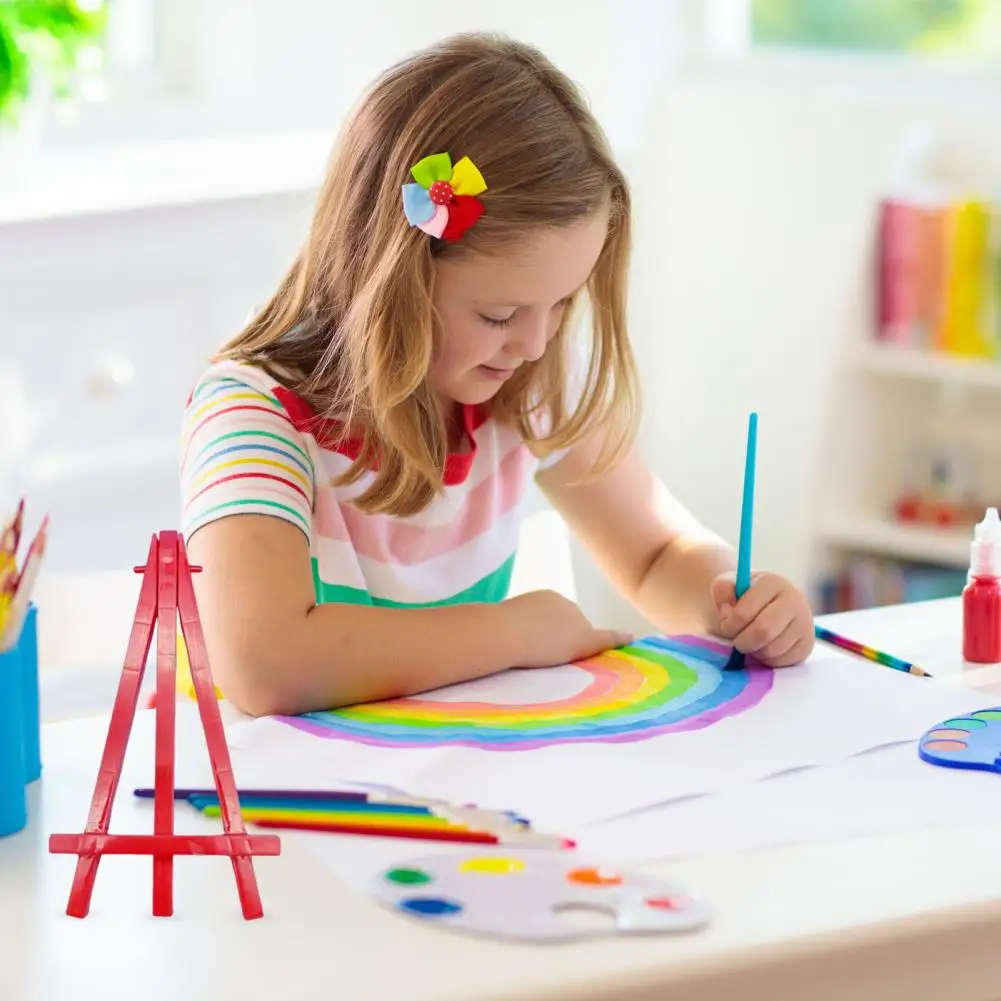 Triangle Easel Mini Triangular Easel Set of 5 Mini Plastic Sketching Easels for Kids Art Display Triangle Holder Stand Artist