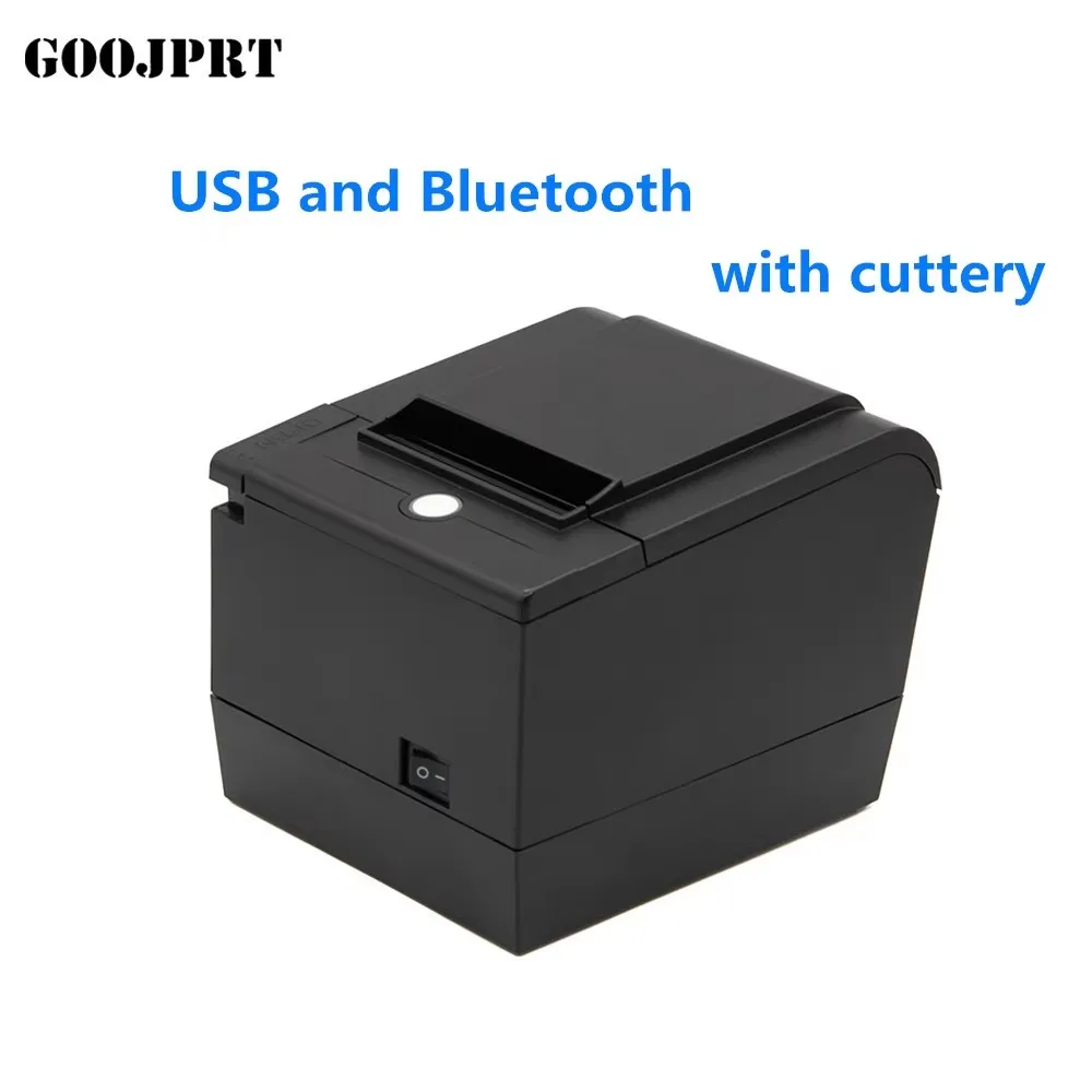 JP-80C 80mm USB+LAN/WIFI 감열식 영수증 프린터 전면 용지 디자인 레스토랑 주방 자동 커터 지원 현금 서랍 203dpi