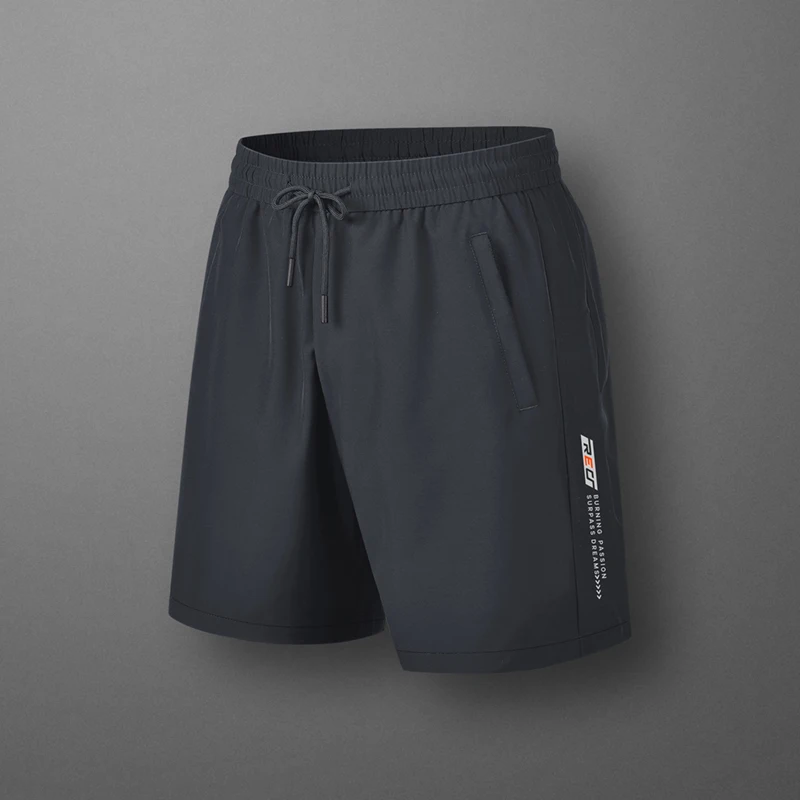 

2024 Elegant Fashion Harajuku Slim Fit Ropa Hombre Loose Thin Style Sports Shorts Solid Pockets Straight Cylinder Casual Shorts