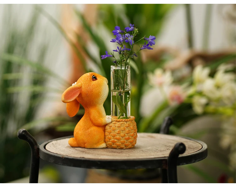 Creative F Book Reading Glass Vase Simulation Dry Flower Holder Cute Living Room Table Test Tube Flower Pot Decoration