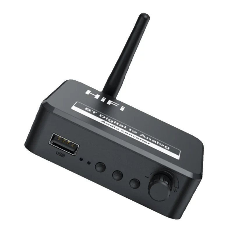 DIGIT-Bluetooth 5.3 오디오 수신기 디지털-아날로그 변환기 3.5Mm..